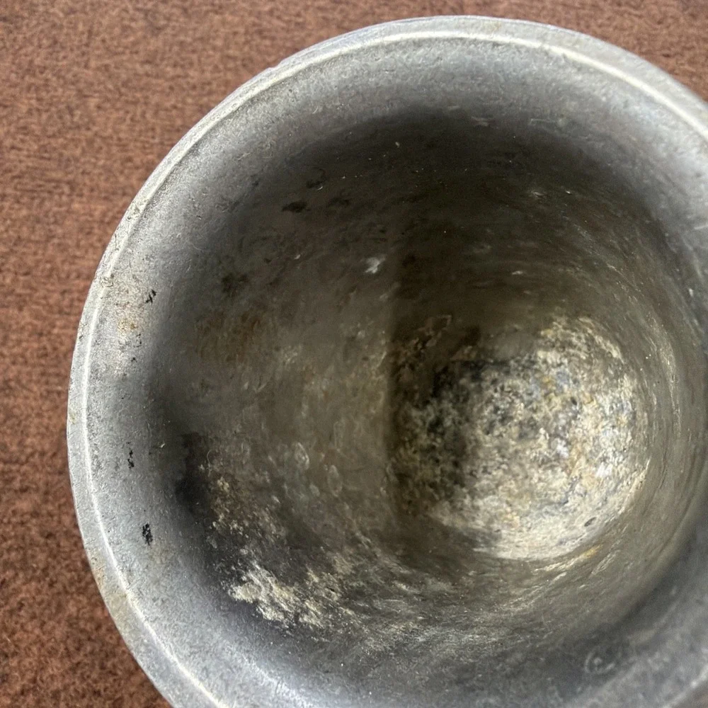 Vintage Pewter Tavern Goblet Cup Mead Wine Chalice 7.25